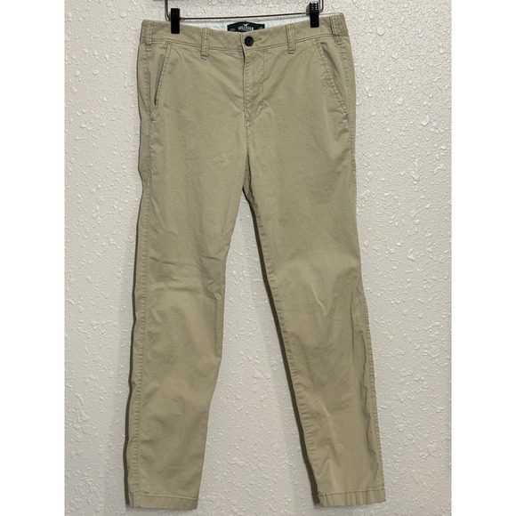 Hollister Other - Hollister Chino Pants Mens 31x32 Khaki Slim Straight Stretch Casual Pockets